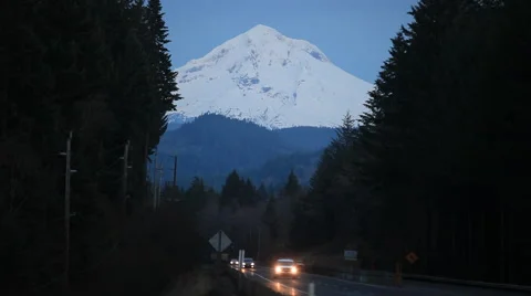 Snow Covered Mountain Stock Footage 47784114
