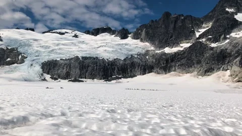 A snow covered mountain Stock-Footage 155584590