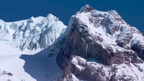 A snow covered mountain Stock Footage 155592153