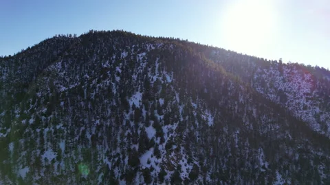 Snow Covered Mountain Stock Footage 194158584