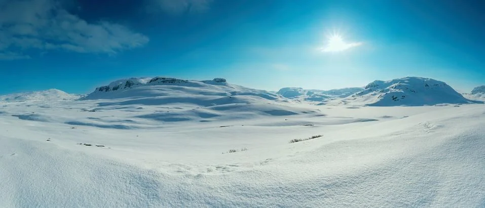 Snow covered mountain Stock Photos