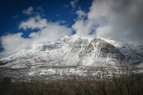 Snow Covered Mountain Foto stock