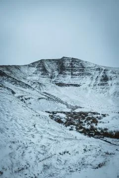 Snow covered mountain Foto stock