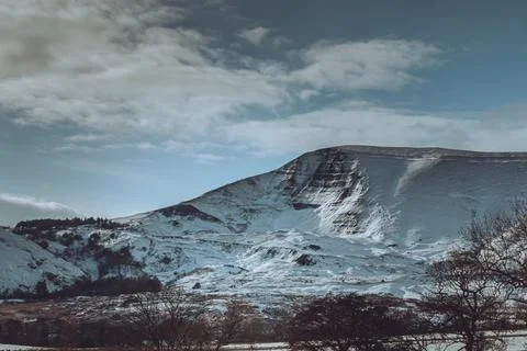 Snow covered mountain Foto stock