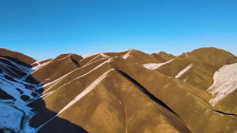 Snow Covered Mountain Terrain Stock Footage 338332424