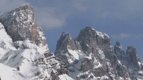 Snow covered mountains Stock Footage