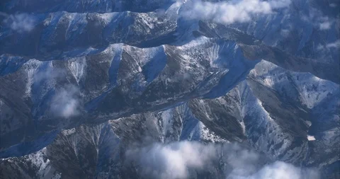 Snow covered mountains. Video stock 119608348