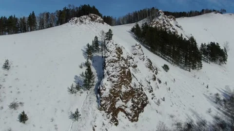 Snow covered mountains Video stock 149873595