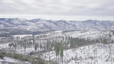 Snow covered mountains Stock Footage 263839049