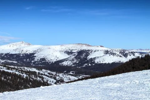 Snow Covered Mountains Stock Photos