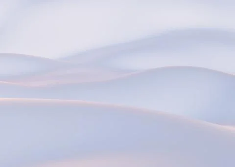 Snow-covered mountains in winter. Empty White backdrop. Background concept. 3d Stock Illustration