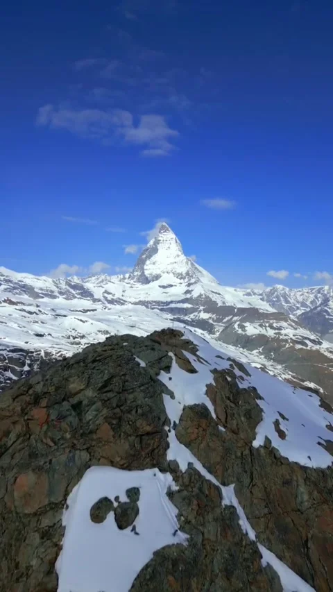 Snow covered mountains in winter Stock Footage 274275414