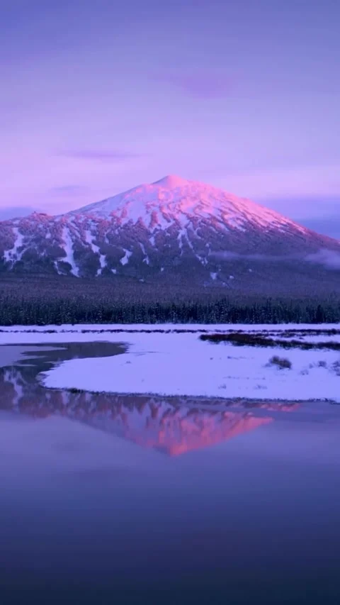 Snow covered mountains in winter looking fantastic Stock Footage 273981929
