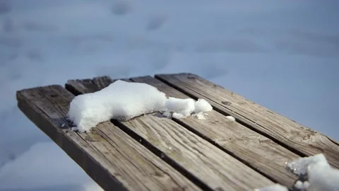 Snow covered park in the winter. Stock Footage 171687042