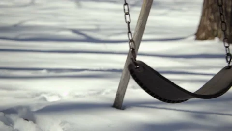 Snow covered park in the winter. Stock Footage 171689299