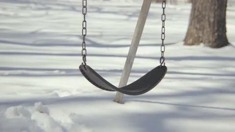 Snow covered park in the winter. Stock Footage 171689300