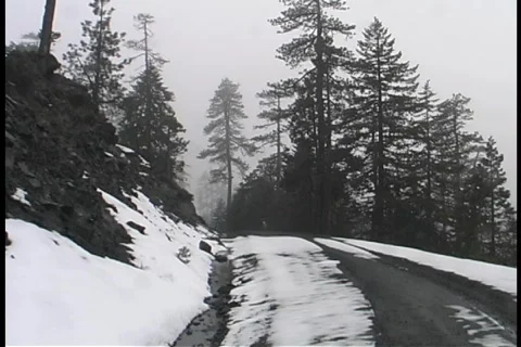Snow Covered Road 01 Vídeo Stock 356727