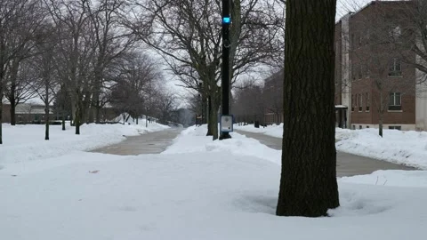 Snow Covered Sidewalks 4K 動画素材 151351889