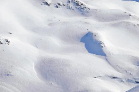 Snow covered slope Stock Photos