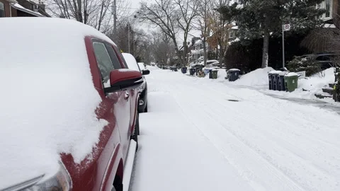 Snow Covered Street Stock Footage 290155342