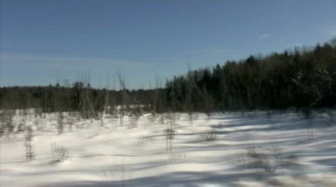 Snow covered terrain Stock Footage 310007