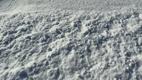 Snow covering land Video stock 310905765