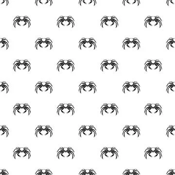 Snow crab pattern Illustrazione stock