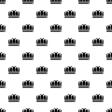 Snow crown pattern vector seamless 스톡 일러스트