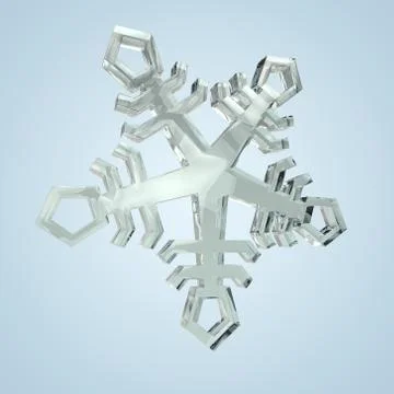 Snow crystal 7 Stock Illustration