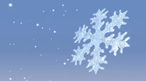 Snow Crystal and Snowfall Stock Footage 58275643