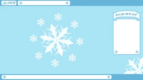 Snow crystal Looping streaming background. 1080p (2) Stock Footage 258881349