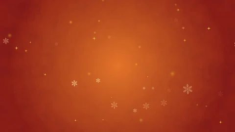 Snow crystals and glitter falling with red background Stock Footage 104027058
