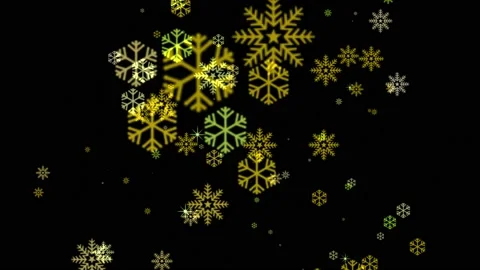 Snow crystals winter particles animation motion graphics Video stock 196968113