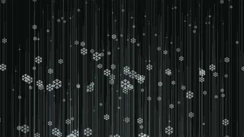 Snow crystals winter particles animation motion graphics Video stock 196968164