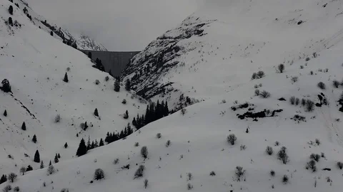 Snow Dam Stock Footage 122343183