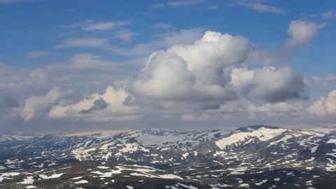 Snow dappeld mountain landscape,4k,timelapse Stock Footage 230217882