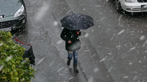 Snow day 4k Stock Footage 46775878