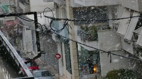 Snow day 4k Stock Footage 46775935