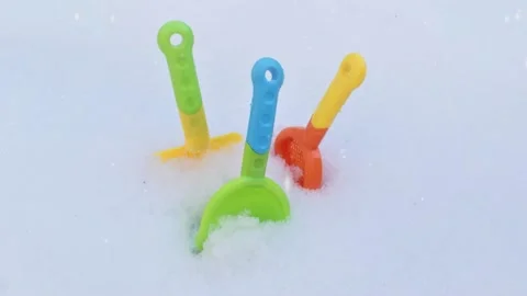 Snow Day. Fun winter activities for kids. Video stock 170045887