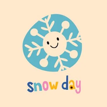 Snow day Stock-Illustration