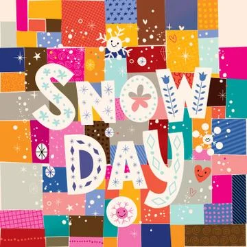 Snow day Stock Illustration