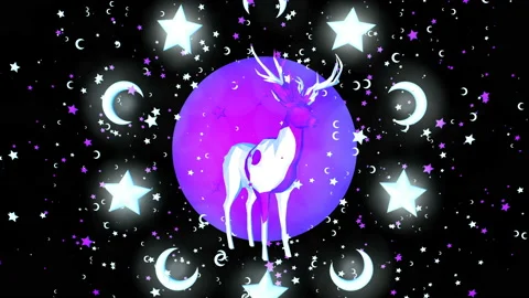 Snow Deer 4K 02 Stock Footage 120856311