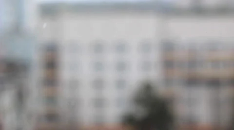 Snow with defocused building background Видео 918006
