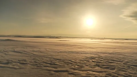 The Snow Desert and the Wind Stockbeeldmateriaal 237263052