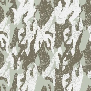 Snow distressed camouflage seamless pattern Stock Illustration