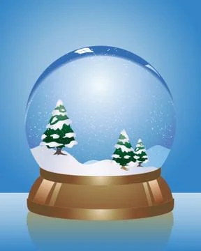 Snow dome Stock Illustration