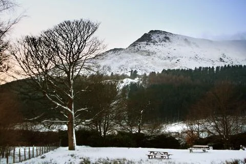 Snow in Dovestones Stock Photos