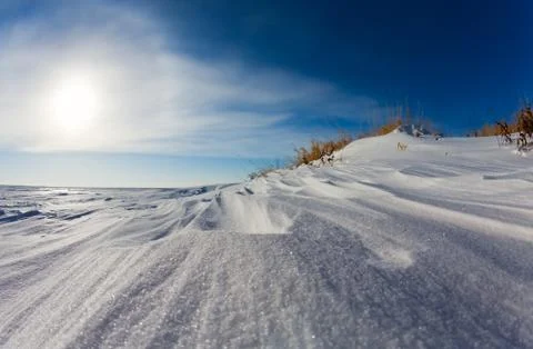 Snow drift Stock-Fotos