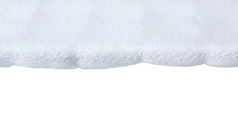 Snow Drift on White Background Stock Photos