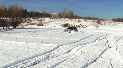 Snow Drifting Stock Footage